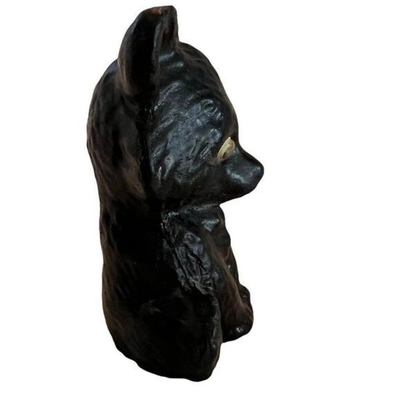 Vintage Black Bear Resin Googly Eyes Mini Figurine 2 1/2 Inches Tall - Picture 5 of 6
